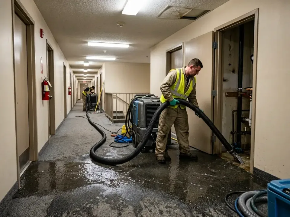 multi-unit-apartment-hallway-f-005 — frequently asked questions, Emergency Burst Pipe Water Extraction & Removal in Springto…